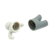 Huayoung 3-pcs Cute Lilliput-shaped Silicone Tea Filters (Grey) N3