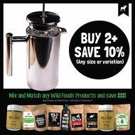 Stainless Steel French Press - Double Wall Coffee and Tea Press with Metal Wire Mesh Filter (1000 ml - 33 ounce) N3