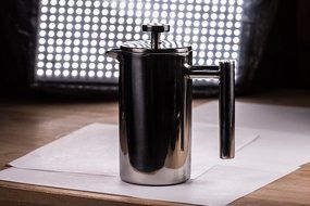 Stainless Steel French Press - Double Wall Coffee and Tea Press with Metal Wire Mesh Filter (1000 ml - 33 ounce) N4