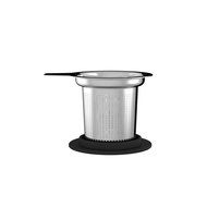 Mind Reader 'Fuse' Stainless Steel Loose Leaf Tea Infuser with Lid,spoon, Silver/ Black N6