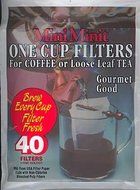 1 X Harold Import 8700 Mini Minit One Cup Filter, 40 Filter