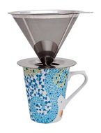 Castelli Coffee Paperless Pour Over Coffee Dripper | Stainless Steel Reusable Coffee Filter | Hand Drip Coffee... N6