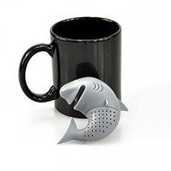 Silicone Cute Shark Tea Infuser Leaf Strainer Herbal Spice Filter Diffuser Filter Teapot Teabags N3