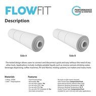 Express Water Reverse Osmosis Flow Restrictor with Quick Connect Fitting 420 ML for 50 GPD Membrane N2