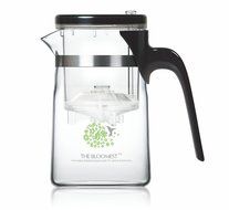 Heat Resistant Glass Tea Pot with Tea Infuser Strainer Filter (Denmark Design) -17oz (500ml) - Beautifully Packaged N2