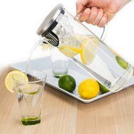 bobuCuisine&rsquo;s Elegant Chill Water Pitcher &ndash; Stunning Scandinavian Design &ndash; Premier Quality Borosilicate Glass... N2