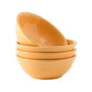 Tuxton Home Concentrix Bowl (Set of 4), 13 oz, Cayenne Red; Restaurant Grade Nonporous Virtrified China; Thermal... N32