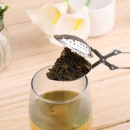 MoeWoods(TM) Stainless Steel Spoon Tea Ball Herb Mesh Infuser Filter Squeeze Strainer Z@ N7