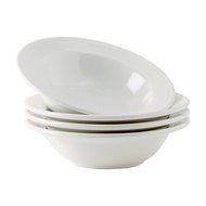 Tuxton Home Concentrix Bowl (Set of 4), 13 oz, Cayenne Red; Restaurant Grade Nonporous Virtrified China; Thermal... N34