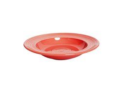 Tuxton Home Concentrix Bowl (Set of 4), 13 oz, Cayenne Red; Restaurant Grade Nonporous Virtrified China; Thermal... N43