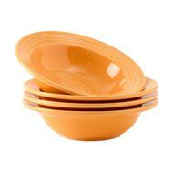 Tuxton Home Concentrix Bowl (Set of 4), 13 oz, Cayenne Red; Restaurant Grade Nonporous Virtrified China; Thermal... N56
