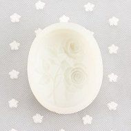 Y&amp;XL&amp;H Two roses Shaped Soap Molds Mooncake Mould Fondant Cake Chocolate Silicone Mold, Decoration Tools Bakeware N4
