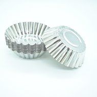 Blacklip 20PCS Egg Tart Aluminum Cupcake Cake Cookie Mold Mini Pie Tin (Aluminum) N2