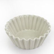 Fluted Ceramic Ramekins - Set of 6