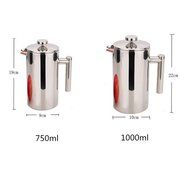 Double Wall Stainless Steel French Coffee Press & Tea Maker, Coffee Maker, 1 Liter N6