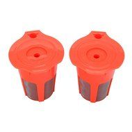 Gutens 2 Pack Reusable Carafe K-Cups Reusable coffee filter for Keurig 2.0 -K200, K300, K400, K500 Series N2