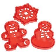 Wilton 2304-0135 Holiday Set of 3 Stencil Cutter