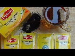 Lipton Yellow Label Tea 50 Tea Bags 100g. (2g. per Bag) 1 Box.