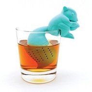 New Arrival Cute Silicone Squirrel Shape Tea Infuser Loose Leaf Strainer Bag Mug Filter Diffuser Holder Tea (Coffee) N13