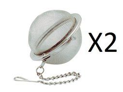 Norpro TEA INFUSER 2.5" Stainless Steel Mesh Ball Straining Loose 5504 (2-Pack)