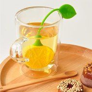 Huayoung 4-pcs Lemon Silicone Tea Filters Perfect for Household &amp; Travel (Yellow) N5
