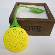Huayoung 4-pcs Lemon Silicone Tea Filters Perfect for Household &amp; Travel (Yellow) N6