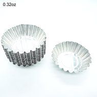 Blacklip 20PCS Egg Tart Aluminum Cupcake Cake Cookie Mold Mini Pie Tin (Aluminum) N4