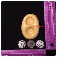 VolleyBall Fondant Mold Chocolate Candy Gumpaste Soap Resin Clay