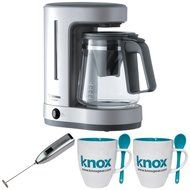 Zojirushi ECDAC50SA Zutto Coffee Maker w/ Knox Mugs & Knox Milk Frother