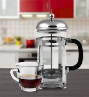 AOWIN Double Wall Stainless Steel French Coffee Maker--8 Cup/4 Mug (1 liter, 34 oz) N6