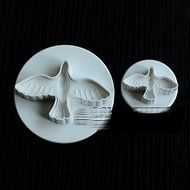 Anyana 3pcs set Little Pigeon Plastic Plunger And Cookie Cutter Cake Mould Tool Kitchen Tool Sugar Paste Baking... N2