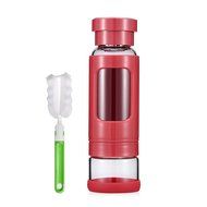 Tea Infuser/Tea Tumbler Water Bottle W/ Stainless Steel Loose Leaf Strainer Filter &amp;Spill-Proof Lid-Eco Borosilicate... N16