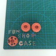Funshowcase Mini Donut Silicone Mold 18 Cavity 30x17x1cm N6