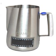 Milk Frothing Pitcher With Integrated Thermometers for espresso, coffee, hot chocolate (20-oz/600ml Stainless...