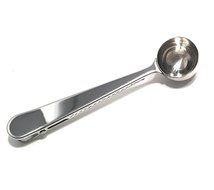 Stainless Steel Durable Bag Grip Clip &amp; Coffee Spoon / Tea Scooper Food Storage - 2 Pack N2