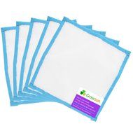Growsun 5-PCS 8"x8" 25 Micron Pressing Screen for Herbal Hash Bubble Ice Bag, Blue