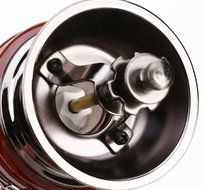 3E Home Manual Canister Ceramic Burr Coffee Mill Grinder, Stainless Steel Top and Ceramic Body N11
