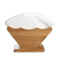 MyLifeUNIT Coffee Filter Holder, Renewable Resource Bamboo Coffee Filter Dispenser N5