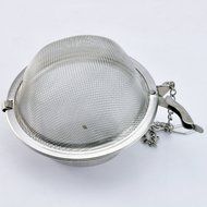 UCEC Practical Stainless Steel Spoon Sphere Spice Strainer Squeeze Filter Tea Ball Mesh Infuser (6.6cm) N2