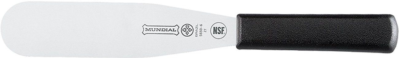 Mundial 5650-6 6-Inch Baker's Icing Spatula, Black N3