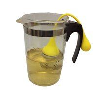 Premium Silicone Tea Infuser - Set of 2 Water drop Tea Strainers - Silicone handle &amp; Drip Tray Stainless Steel... N4