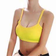 Bra Top ，Beautyvan Comfortable Fashion Women Lady Sports Yoga Athletic Solid Wrap Chest Strap Vest Bra (Black) N14