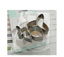 Anyana 3pcs set Butterfly Orchid Stainless Steel Cookie Cutter Cake Mould Tool Kitchen Tool Sugar Paste Baking... N4
