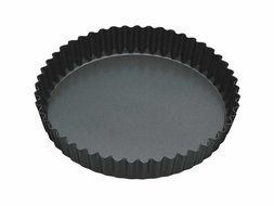 23cm Non-stick Fluted Loose Base Round Quiche Tin