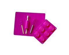 Purple Children's Baking Set with Matching Personalized Apron by Dikor N7