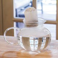 Primula Blossom Glass Teapot &ndash; Wide Mouthed Borosilicate Glass &ndash; 40 oz. &ndash; Dishwasher and Microwave Safe &ndash; Clear... N9