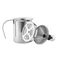 Xgunion Stainless Steel Milk Frother Cappuccino Coffee Frother Double Froth Pump (400ml) N2