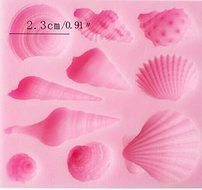 Drhob 1pc Generic Silicone Sea Lifes Shell Conch Fondant Cake Cookie Baking Icing Soap Mould Mold by Generic （... N4