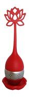 Lotus Flower Tea Infuser for Loose Tea (Red)