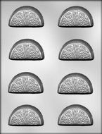 CK Products 2-1/2-Inch Orange Slice 1/2-Inch Deep Chocolate Mold